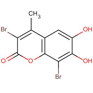 98949-03-2  2H-1-Benzopyran-2-one, 3,8-dibromo-6,7-dihydroxy-4-methyl-