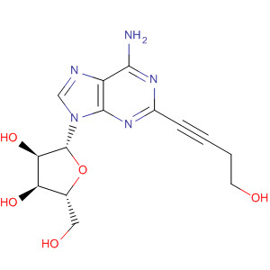 99044-58-3  Adenosine, 2-(4-hydroxy-1-butynyl)-