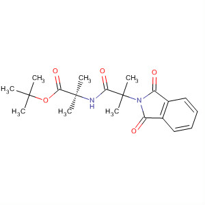 99145-37-6  Alanine,N-[2-(1,3-dihydro-1,3-dioxo-2H-isoindol-2-yl)-2-methyl-1-oxopropyl]-2-methyl-, 1,1-dimethylethyl ester