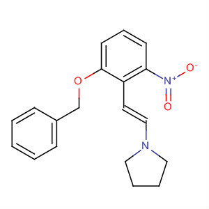 99474-12-1  Pyrrolidine, 1-[(1E)-2-[2-nitro-6-(phenylmethoxy)phenyl]ethenyl]-