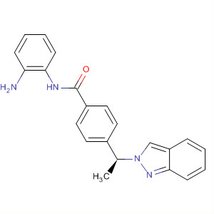 920315-10-2  Benzamide, N-(2-aminophenyl)-4-[(1S)-1-(2H-indazol-2-yl)ethyl]-