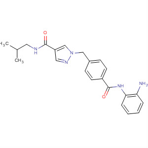 920316-28-5  1H-Pyrazole-4-carboxamide,1-[[4-[[(2-aminophenyl)amino]carbonyl]phenyl]methyl]-N-(2-methylpropyl)-
