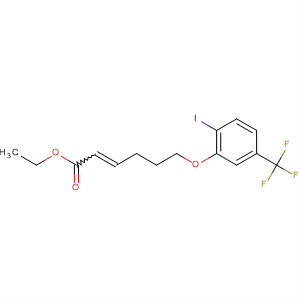 920334-23-2  2-Hexenoic acid, 6-[2-iodo-5-(trifluoromethyl)phenoxy]-, ethyl ester