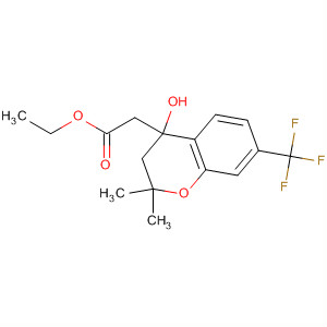 920334-78-7  2H-1-Benzopyran-4-acetic acid,3,4-dihydro-4-hydroxy-2,2-dimethyl-7-(trifluoromethyl)-, ethyl ester 920334-78-7  2H-1-Benzopyran-4-acetic acid,3,4-dihydro-4-hydroxy-2,2-dimethyl-7-(trifluoromethyl)-, ethyl ester