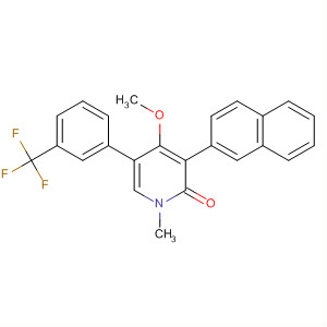 920490-82-0  2(1H)-Pyridinone,4-methoxy-1-methyl-3-(2-naphthalenyl)-5-[3-(trifluoromethyl)phenyl]-