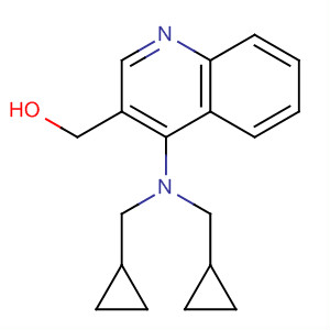 920494-47-9  3-Quinolinemethanol, 4-[bis(cyclopropylmethyl)amino]-