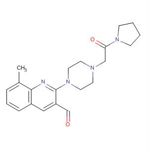 920494-70-8  3-Quinolinecarboxaldehyde,8-methyl-2-[4-[2-oxo-2-(1-pyrrolidinyl)ethyl]-1-piperazinyl]-