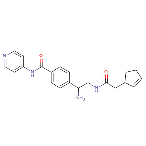 920495-55-2  Benzamide,4-[1-amino-2-[[2-(2-cyclopenten-1-yl)acetyl]amino]ethyl]-N-4-pyridinyl-
