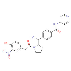 920500-21-6  Benzamide,4-[amino[1-[2-(4-hydroxy-3-nitrophenyl)acetyl]-2-pyrrolidinyl]methyl]-N-4-pyridinyl-