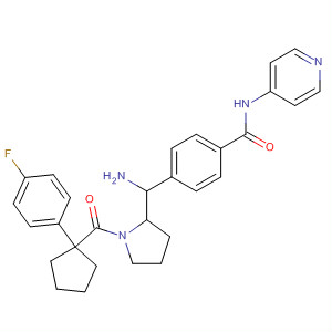 920500-57-8  Benzamide,4-[amino[1-[[1-(4-fluorophenyl)cyclopentyl]carbonyl]-2-pyrrolidinyl]methyl]-N-4-pyridinyl-