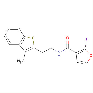 920505-56-2  3-Furancarboxamide, 2-iodo-N-[2-(3-methylbenzo[b]thien-2-yl)ethyl]-