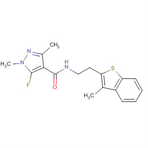 920505-64-2  1H-Pyrazole-4-carboxamide,5-fluoro-1,3-dimethyl-N-[2-(3-methylbenzo[b]thien-2-yl)ethyl]-