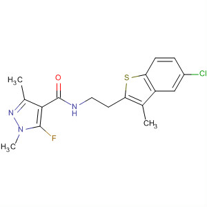 920505-65-3  1H-Pyrazole-4-carboxamide,N-[2-(5-chloro-3-methylbenzo[b]thien-2-yl)ethyl]-5-fluoro-1,3-dimethyl-