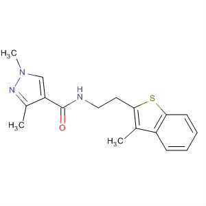 920505-68-6  1H-Pyrazole-4-carboxamide,1,3-dimethyl-N-[2-(3-methylbenzo[b]thien-2-yl)ethyl]-