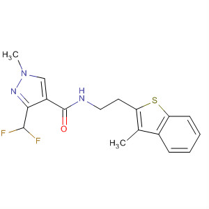 920505-69-7  1H-Pyrazole-4-carboxamide,3-(difluoromethyl)-1-methyl-N-[2-(3-methylbenzo[b]thien-2-yl)ethyl]-