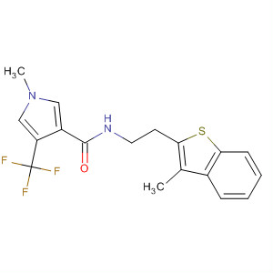 920505-71-1  1H-Pyrrole-3-carboxamide,1-methyl-N-[2-(3-methylbenzo[b]thien-2-yl)ethyl]-4-(trifluoromethyl)-