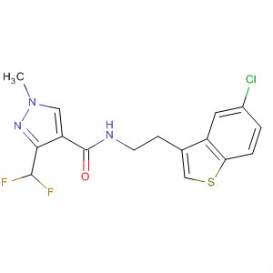 920505-83-5  1H-Pyrazole-4-carboxamide,N-[2-(5-chlorobenzo[b]thien-3-yl)ethyl]-3-(difluoromethyl)-1-methyl-