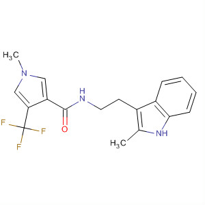 920506-30-5  1H-Pyrrole-3-carboxamide,1-methyl-N-[2-(2-methyl-1H-indol-3-yl)ethyl]-4-(trifluoromethyl)-