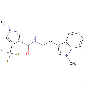 920506-32-7  1H-Pyrrole-3-carboxamide,1-methyl-N-[2-(1-methyl-1H-indol-3-yl)ethyl]-4-(trifluoromethyl)-