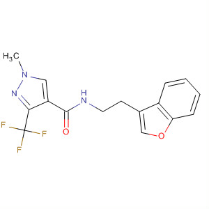 920506-40-7  1H-Pyrazole-4-carboxamide,N-[2-(3-benzofuranyl)ethyl]-1-methyl-3-(trifluoromethyl)-