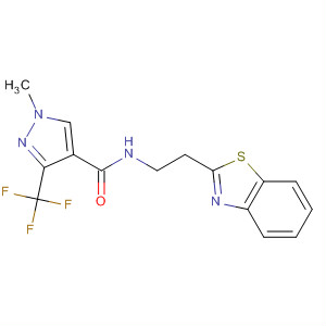 920506-43-0  1H-Pyrazole-4-carboxamide,N-[2-(2-benzothiazolyl)ethyl]-1-methyl-3-(trifluoromethyl)-
