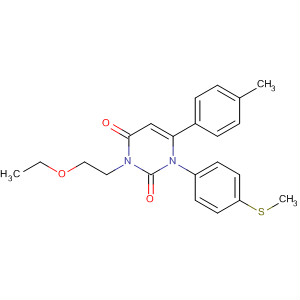 920507-42-2  2,4(1H,3H)-Pyrimidinedione,3-(2-ethoxyethyl)-6-(4-methylphenyl)-1-[4-(methylthio)phenyl]-