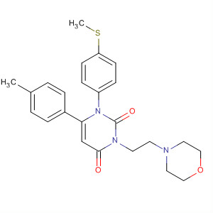 920507-45-5  2,4(1H,3H)-Pyrimidinedione,6-(4-methylphenyl)-1-[4-(methylthio)phenyl]-3-[2-(4-morpholinyl)ethyl]-