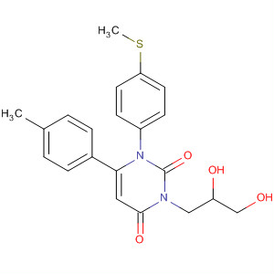 920507-72-8  2,4(1H,3H)-Pyrimidinedione,3-(2,3-dihydroxypropyl)-6-(4-methylphenyl)-1-[4-(methylthio)phenyl]-