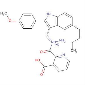 920514-74-5  3-Pyridinecarboxylic acid,2-[[5-butyl-2-(4-methoxyphenyl)-1H-indol-3-yl]methylene]hydrazide