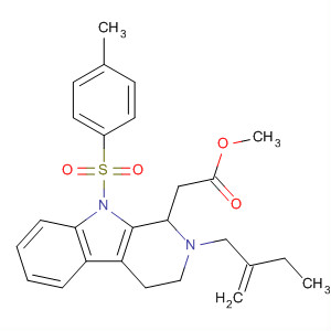 920515-43-1  1H-Pyrido[3,4-b]indole-1-acetic acid,2,3,4,9-tetrahydro-2-(2-methylenebutyl)-9-[(4-methylphenyl)sulfonyl]-,methyl ester