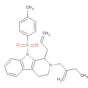 920515-44-2  1H-Pyrido[3,4-b]indole,2,3,4,9-tetrahydro-2-(2-methylenebutyl)-9-[(4-methylphenyl)sulfonyl]-1-(2-propen-1-yl)-