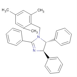 920516-00-3  1H-Imidazole,4,5-dihydro-2,4,5-triphenyl-1-[(2,4,6-trimethylphenyl)methyl]-, (4R,5R)-