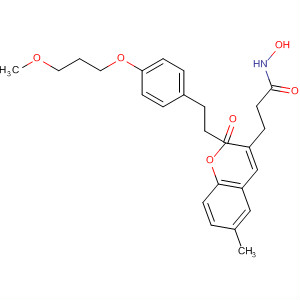 920524-59-0  2H-1-Benzopyran-3-propanamide,N-hydroxy-a-[2-[4-(3-methoxypropoxy)phenyl]ethyl]-6-methyl-2-oxo-