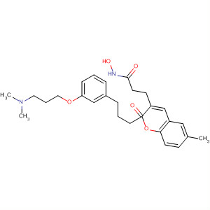 920524-63-6  2H-1-Benzopyran-3-propanamide,a-[3-[3-[3-(dimethylamino)propoxy]phenyl]propyl]-N-hydroxy-6-methyl-2-oxo-