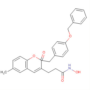 920524-76-1  2H-1-Benzopyran-3-propanamide,N-hydroxy-6-methyl-2-oxo-a-[[4-(phenylmethoxy)phenyl]methyl]-