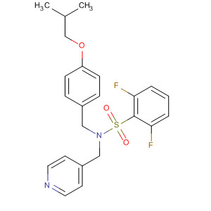 920526-94-9  Benzenesulfonamide,2,6-difluoro-N-[[4-(2-methylpropoxy)phenyl]methyl]-N-(4-pyridinylmethyl)-