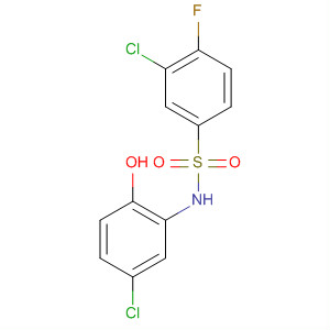 920527-07-7  Benzenesulfonamide, 3-chloro-N-(5-chloro-2-hydroxyphenyl)-4-fluoro-