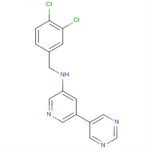 920527-81-7  3-Pyridinamine, N-[(3,4-dichlorophenyl)methyl]-5-(5-pyrimidinyl)-