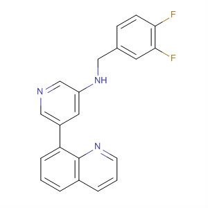 920529-87-9  3-Pyridinamine, N-[(3,4-difluorophenyl)methyl]-5-(8-quinolinyl)-