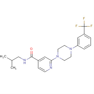 920530-18-3  4-Pyridinecarboxamide,N-(2-methylpropyl)-2-[4-[3-(trifluoromethyl)phenyl]-1-piperazinyl]-
