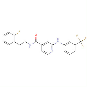 920530-23-0  4-Pyridinecarboxamide,N-[2-(2-fluorophenyl)ethyl]-2-[[3-(trifluoromethyl)phenyl]amino]-