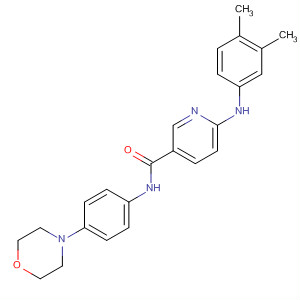 920530-51-4  3-Pyridinecarboxamide,6-[(3,4-dimethylphenyl)amino]-N-[4-(4-morpholinyl)phenyl]-