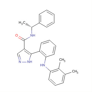 920530-62-7  1H-Pyrazole-4-carboxamide,5-[2-[(2,3-dimethylphenyl)amino]phenyl]-N-[(1R)-1-phenylethyl]-