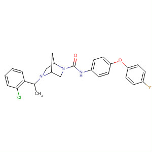 920531-55-1  2,5-Diazabicyclo[2.2.1]heptane-2-carboxamide,5-[1-(2-chlorophenyl)ethyl]-N-[4-(4-fluorophenoxy)phenyl]-