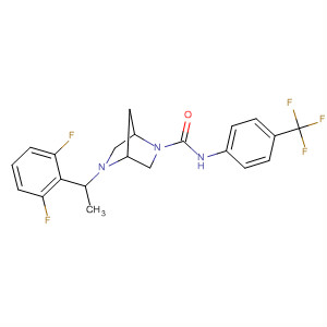 920531-80-2  2,5-Diazabicyclo[2.2.1]heptane-2-carboxamide,5-[1-(2,6-difluorophenyl)ethyl]-N-[4-(trifluoromethyl)phenyl]-