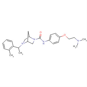 920531-88-0  2,5-Diazabicyclo[2.2.1]heptane-2-carboxamide,N-[4-[2-(dimethylamino)ethoxy]phenyl]-5-[1-(2-methylphenyl)ethyl]-
