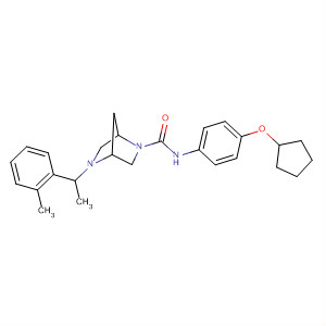 920531-91-5  2,5-Diazabicyclo[2.2.1]heptane-2-carboxamide,N-[4-(cyclopentyloxy)phenyl]-5-[1-(2-methylphenyl)ethyl]-