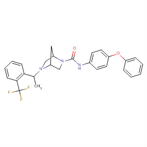 920532-14-5  2,5-Diazabicyclo[2.2.1]heptane-2-carboxamide,N-(4-phenoxyphenyl)-5-[1-[2-(trifluoromethyl)phenyl]ethyl]-