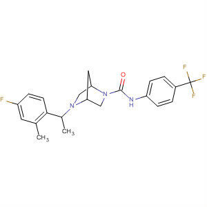 920532-17-8  2,5-Diazabicyclo[2.2.1]heptane-2-carboxamide,5-[1-(4-fluoro-2-methylphenyl)ethyl]-N-[4-(trifluoromethyl)phenyl]-