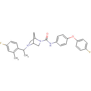 920532-24-7  2,5-Diazabicyclo[2.2.1]heptane-2-carboxamide,5-[1-(4-fluoro-2-methylphenyl)ethyl]-N-[4-(4-fluorophenoxy)phenyl]-